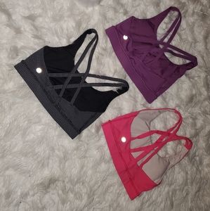 Bundle set of 3 Lululemon Energy Bra